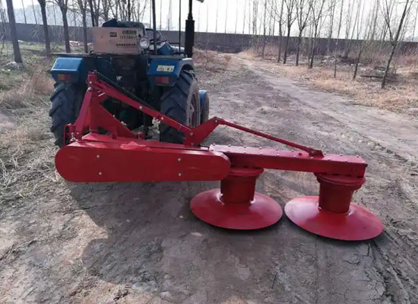 tractor with drum mower