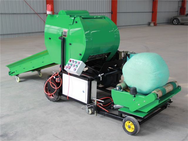 Automatic Hay Baler and Wrapper