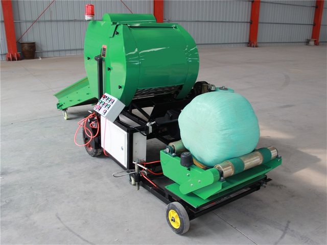 Automatic Hay Baler and Wrapper