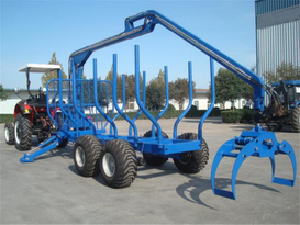 Tractor-mounted Lumber Truck