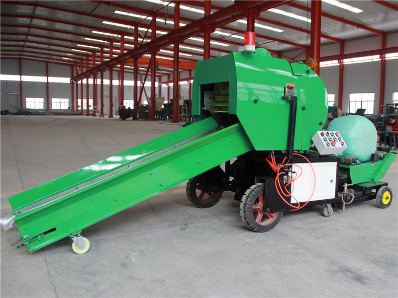 Automatic Hay Baler and Wrapper