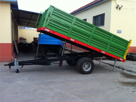 Single Axle Hydraulic Unloading Trailer