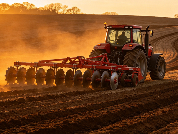 How Does a Disc Harrow Perform Land Leveling Operations?