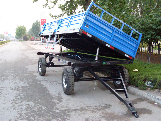 Double Axles Hydraulic Unloading Trailer