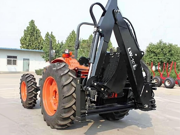 tractor with backhoe