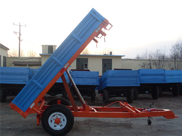 Single Axle Trailer with Hydraulic Unloading(European Style)